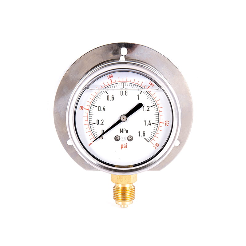 YN-sarja 100% kupariyhteys maanjäristyksen kestävä (seisminen) painemittari YN-sarja 100% kupariyhteys maanjäristyksen kestävä (seisminen) painemittari